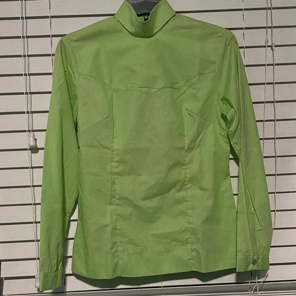 Vintage H Bar C Ranchwear Lime Green Long Sleeve